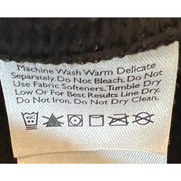 Eddie Bauer Vest Mens Size XL Black Sleeveless Fleece Full Front Zip Up Pockets - Picture 7 of 8